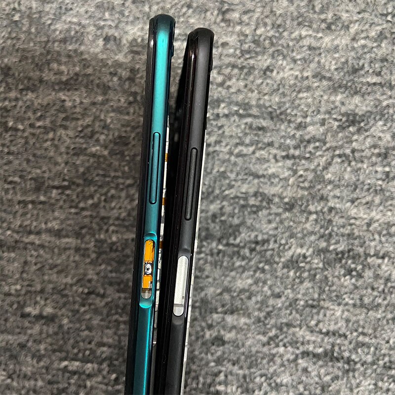 6.4&quot; For Huawei P40 LITE Middle Frame Front Bezel Housing Lcd Holder Rear Plate Chassis+Power Volume Button JNY-L21 JNY-L22 4G