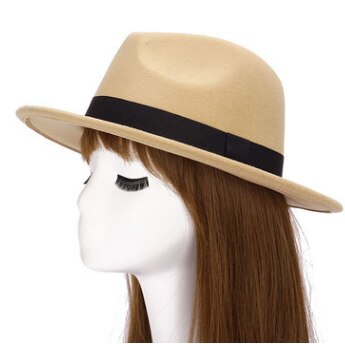 AU Unisex Autumn Western Retro Style Wide Brim Men Women Hat Fedora Jazz US Men Women Fedora Fedora Hat Trilby Cap: C