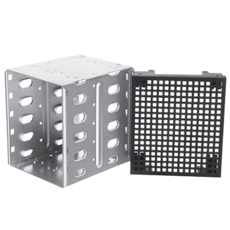 5,25 zoll zu 5X 3,5 Zoll SATA HDD Festplatte Käfig Rack für PC Liefert Edelstahl Tray Caddy Adapter