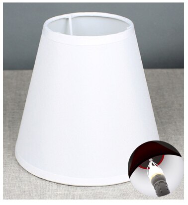 E27 e14 handgjorda linne lampskärm för vägglampa rustik sovrum sängkant mini bordslampa country retro lampskärm ljuskrona lock: E14 vita