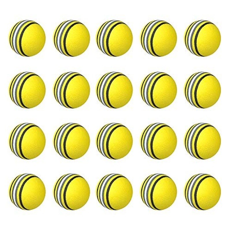 20 st svamp golfboll golf träning mjuka bollar träningsboll