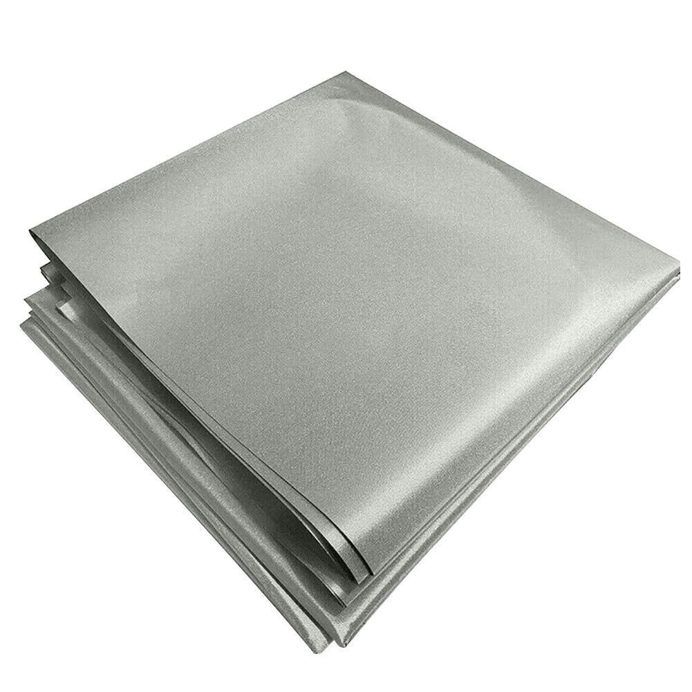 Multipurpose Blocking RFID Radiation Conductive Anti Magnetic RF Signals Reduce Copper Shielding Fabric Scratch Proof Durable: Silver Grey