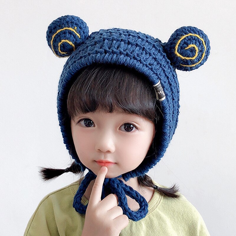 Snail Hat Beanies Knitted Winter Hat Solid Hip-hop Skullies Knitted Hat Cap Costume Accessory Warm Winter Lovely Christmas