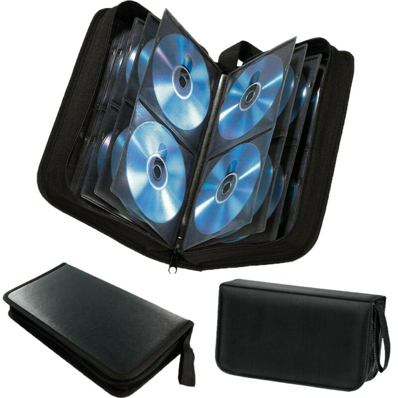 CD DVD Blu Ray Disc Carry Cases Houder Tas Portemonnee Opslag Ringband 80 Mouw