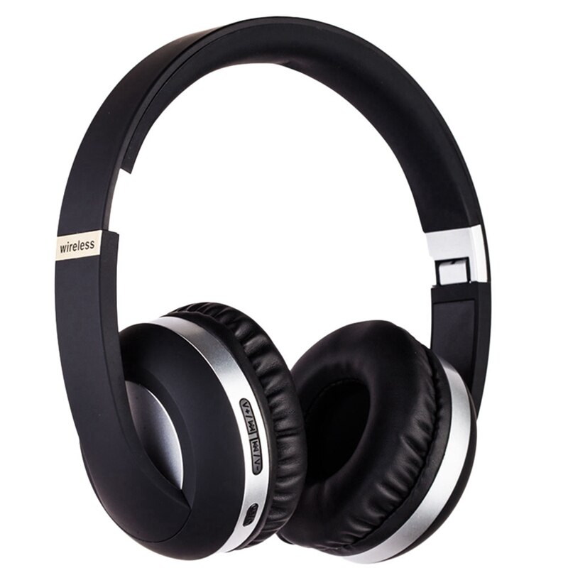 EK-MH4 Headphone, Bluetooth 5.0, Wireless Hifi Fidelity Sound Foldable Sports Headphones: Silver