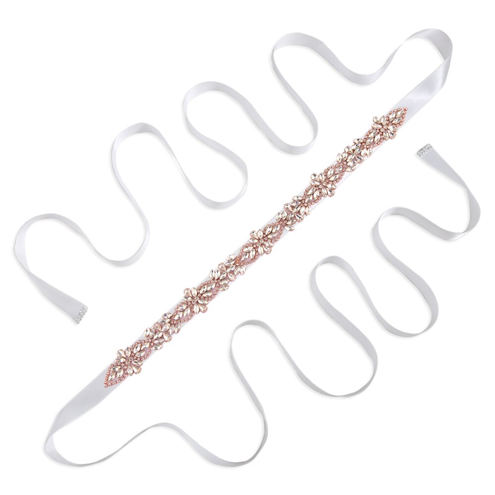 TRiXY S429 różbyć winnym złoto dżetów pas pas ślubny diament szarfa pasek robić sukni ślubnej kość słoniowa aplikacja ślubna na akcesoria ślubne: biały