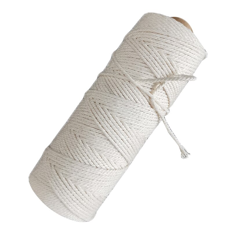 Natural Cotton Twisted Pair Handmade Rope Tapestry Rope Package Dumplings Line DIY Crafts Lace Artisan Rope: 2mm-100m
