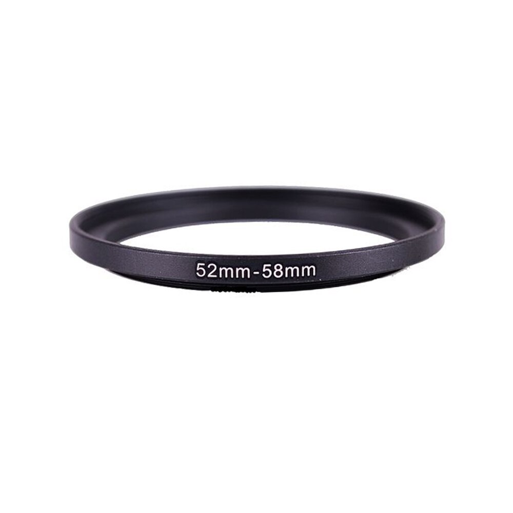 52Mm-58Mm 52-58 Mm 52 Tot 58 Step Up Lens Filter Metalen Ring Adapter Zwart