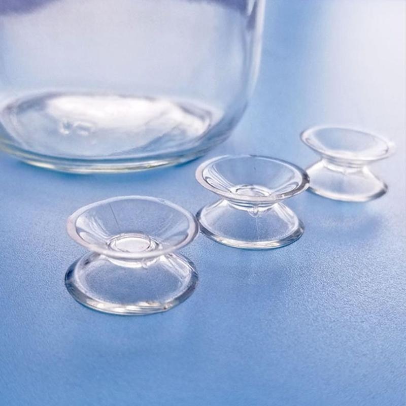 10 stk dobbeltsidet sugekop - sugekopper plastkop uden plastspor lille pvc sugekop sugekop til glas