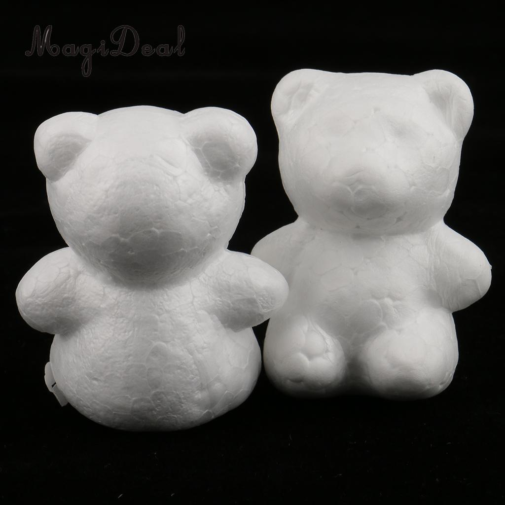 Phenovo 20pcs/Lot Butterfly/Star/Bear Shaped Styrofoam Foam Ornaments for DIY Modelling Craft Christmas Trees Decor Kids Craft