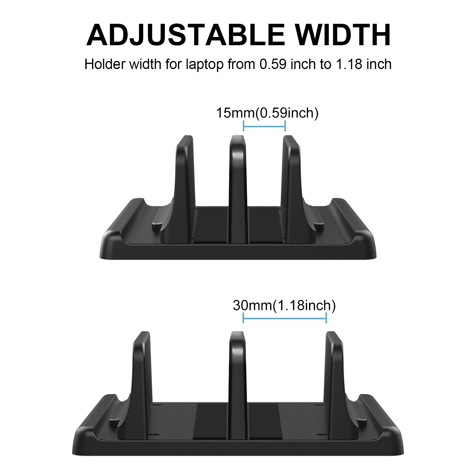 3 Slots Desktop Stand Verticale Laptop Stand Voor Macbook Air Pro 13 16 Desktop Sterke Stand Verstelbare Dock Maat Voor notebook