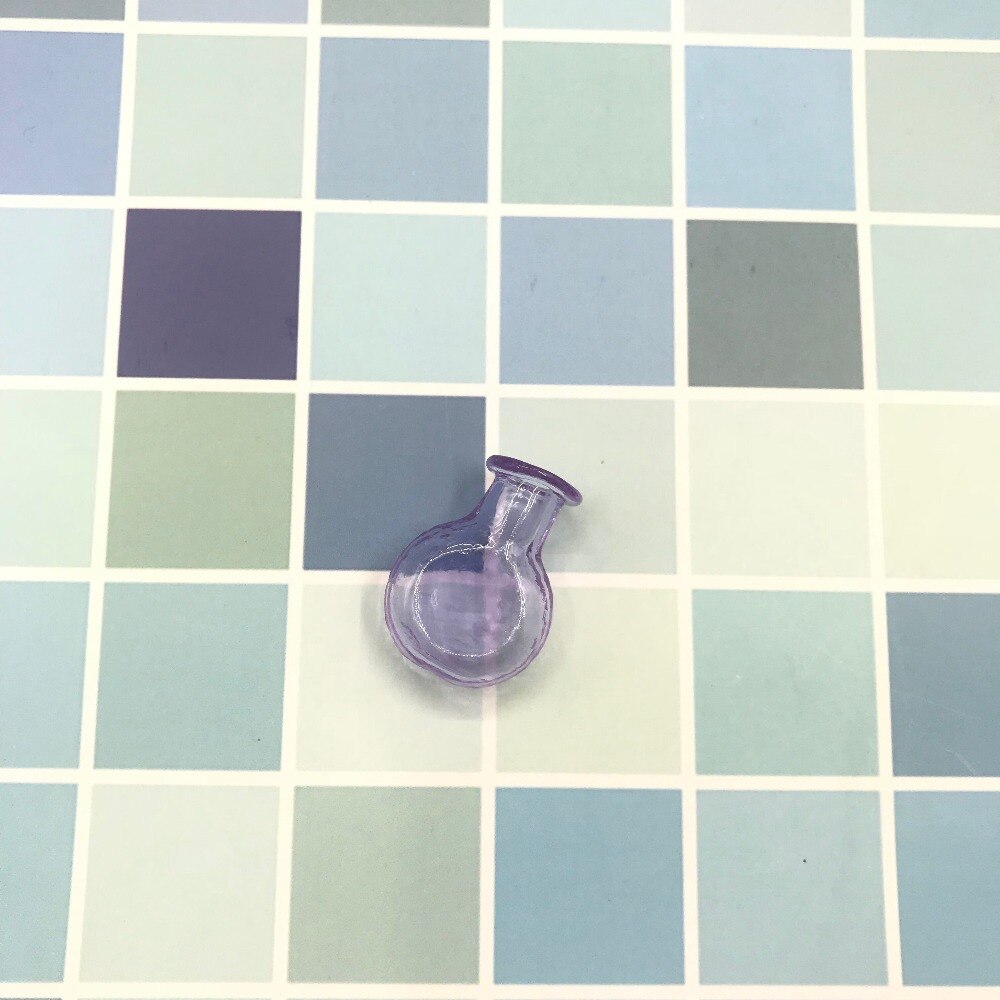 Collier à faire-même bouteilles en liège | Mini bouteilles, verre plat 9 couleurs, pendentifs, pendentif bouteilles pour mariage, bocaux , flacon bijoux à la 50 pièces: purple