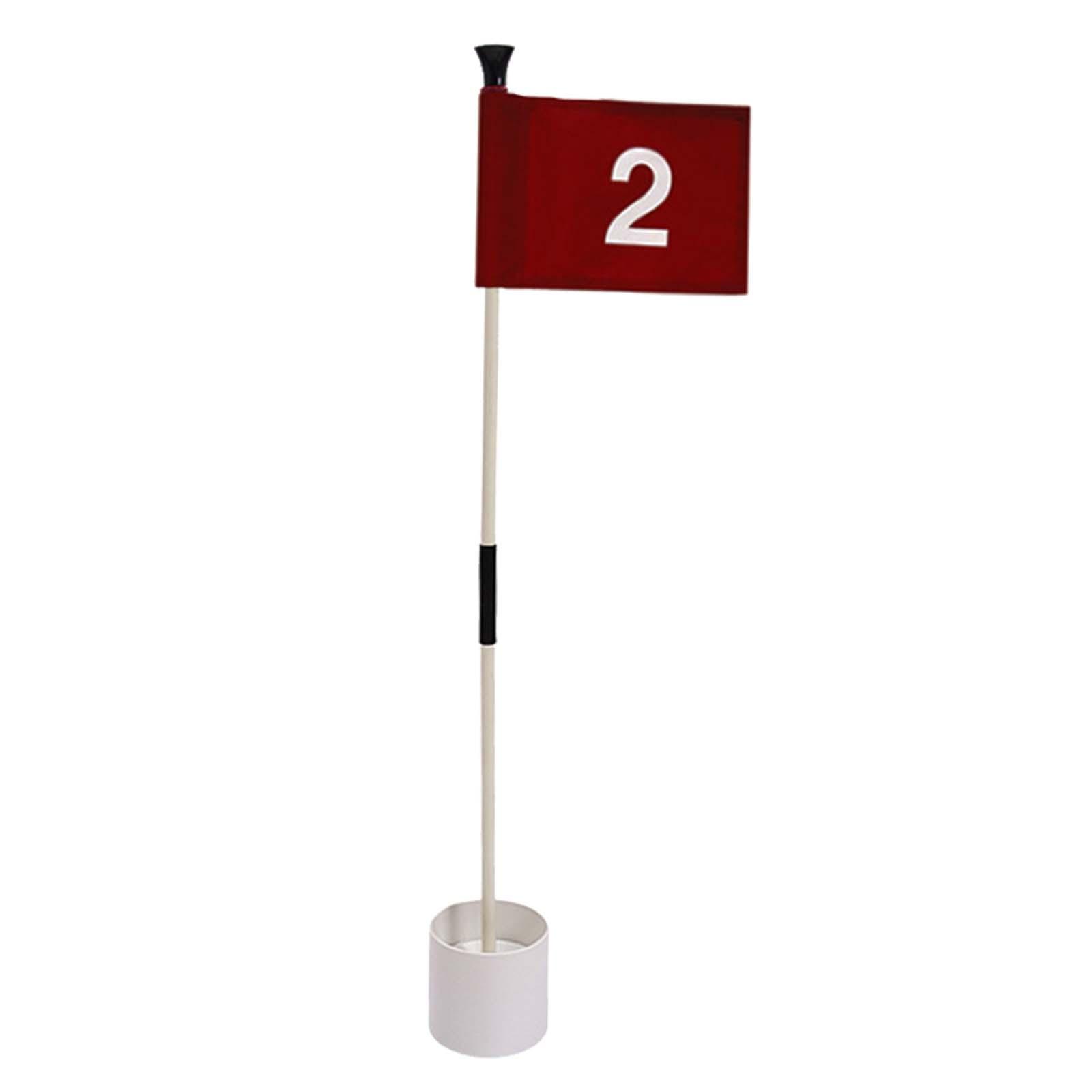 Golf-Flaggenmasten üben Putten Golf-Flaggen Golf Putten Grün Flagge und Loch Tasse: Gelb