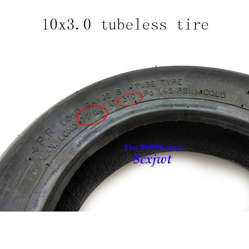 10x3.00 electric scooter Tubeless Vacuum tire 10*3.0 scooter vacuum tyre 10 inch widening and thickening tire