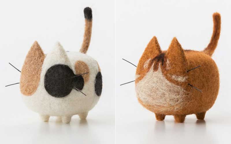 Non-Finished DIY No Faceless Dog Tiger Cat Wool Felt Doll Needle Felting kit Accessories Felt Poked For Kids Children Handmade: A0170