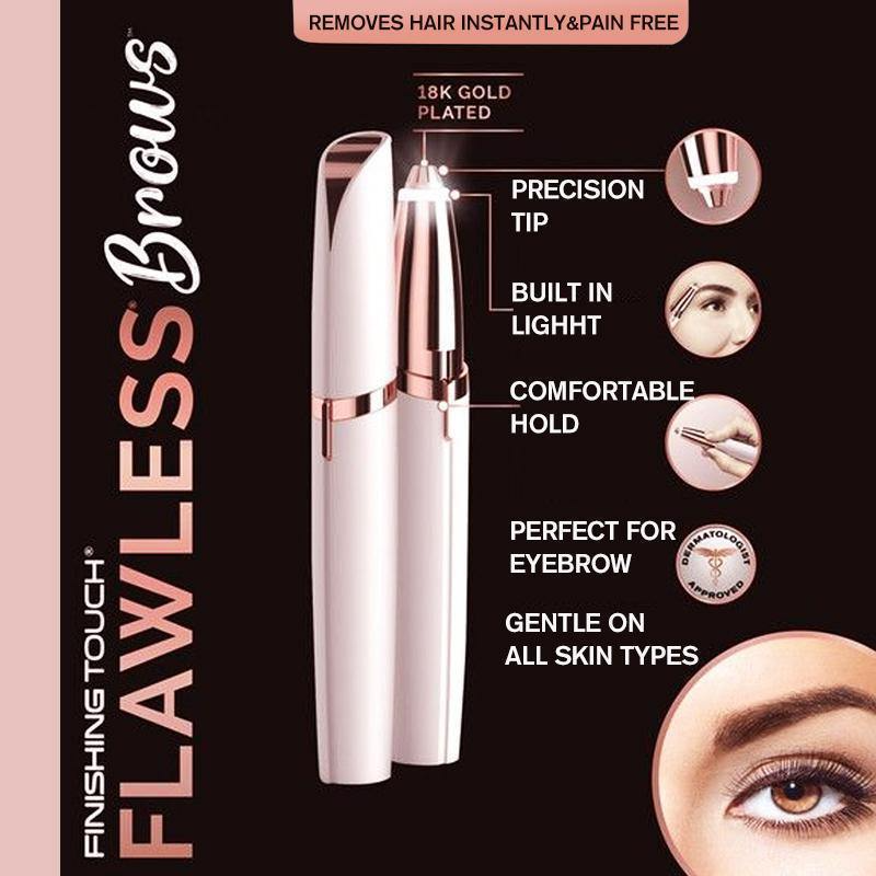 1pc Mini Electric Eyebrow Trimmer Painless Eye Brow Epilator Shaver Razors Portable Facial Hair Remover For Women