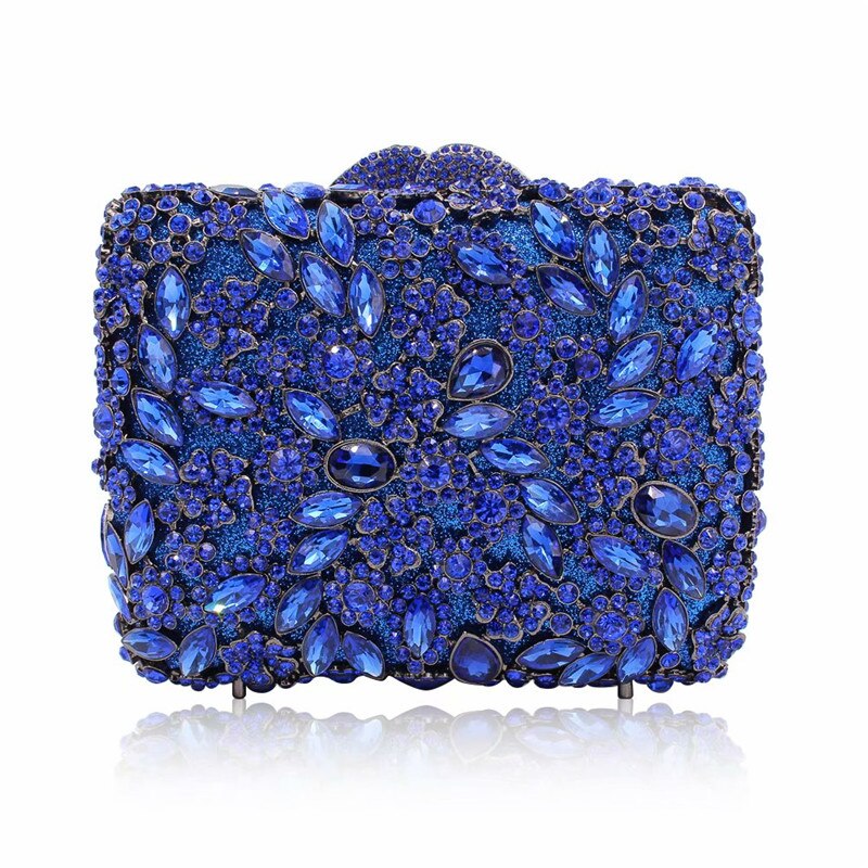 Luxe uitgeholde kristallen bloemen diamant avond clutch tas meisjes mini casual schattige pailletten schouder messenger handtassen