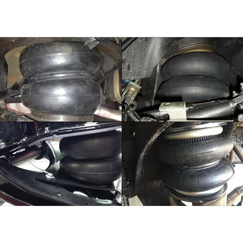 2500 lb Air ride Suspension Bags Heavy Duty Standard 2500LB 1/2"NPT Double Bellow 2E2500