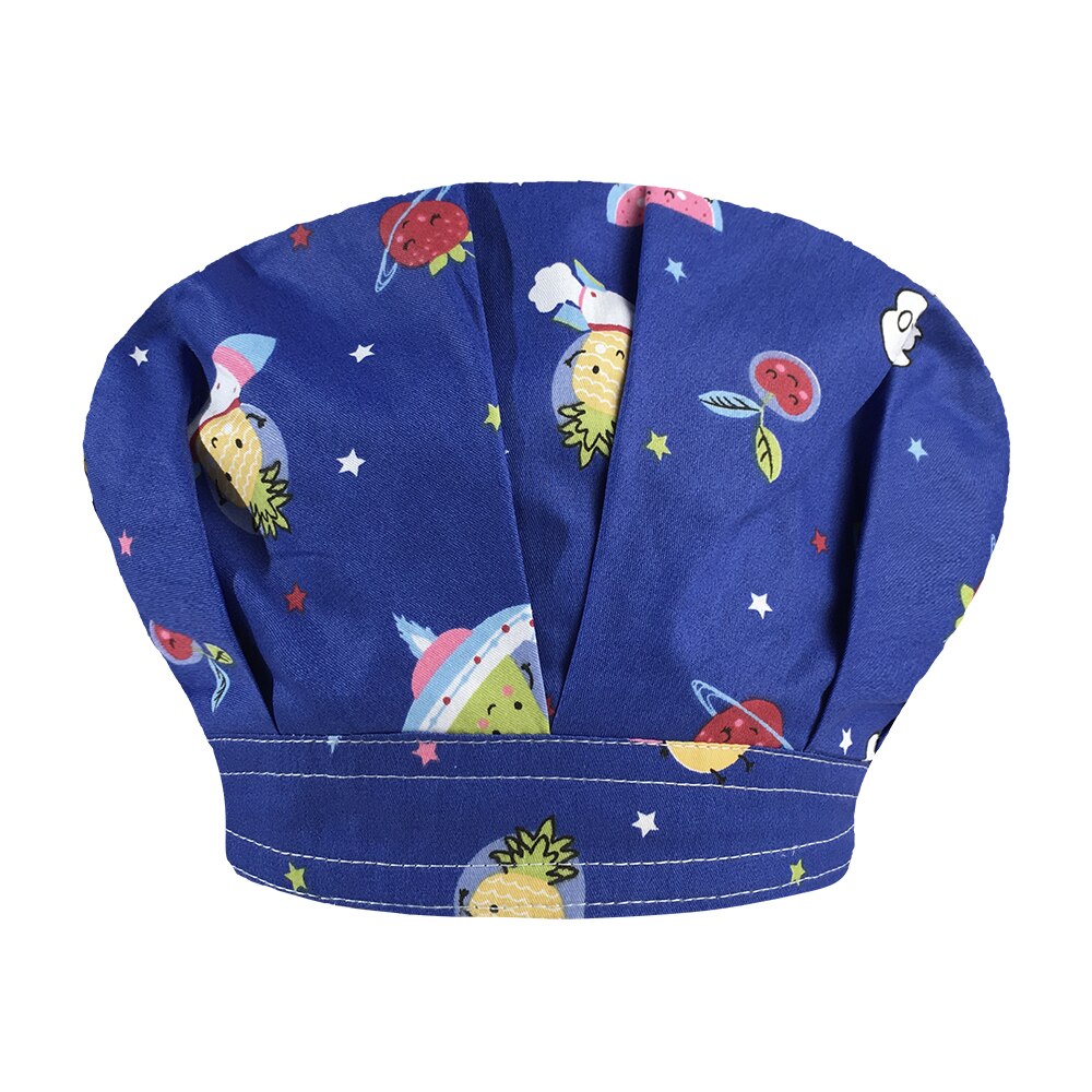 Adjustable cooking hat for men and women kitchen cafes elastic berets catering cooking caps printed work caps chef hat Long hair: photo3