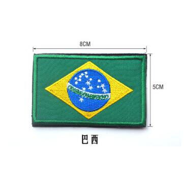 Amerikaanse Landen Vlaggen Borduren Badges Brazilië Mexico Puerto Rico Jamaica Venezuela En Andere Vlaggen Armband Epauletten Plakken: E