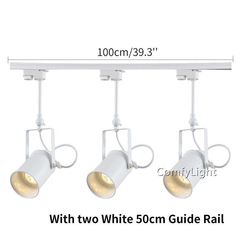 LED-strahler Kolben Schiene Licht AC85-265 V Scheinwerfer Einstellbar lampe Einkaufszentrum Ausstellung Büro decke/Zauberstab Schiene Spur Beleuchtung