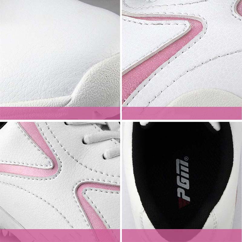 PGM Women Golf Shoes Outdoor Fixed Nail Women Golf Shoes Lady Waterproof Golf Training Sneakers Sports Shoes