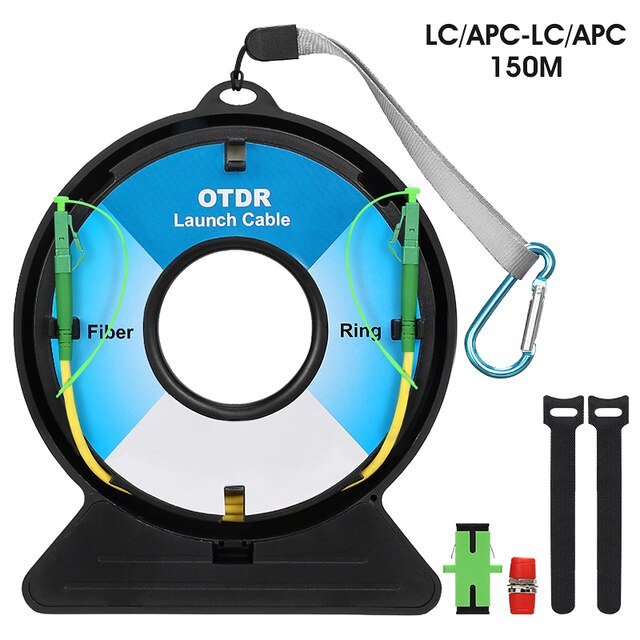 SC/FC/ST/LC-APC/UPC Fiber Optic OTDR Launch Cable Box ,Fiber Rings 150M OTDR Dead Zone Eliminator SM 1310/1550nm: Lc Apc-lc Apc