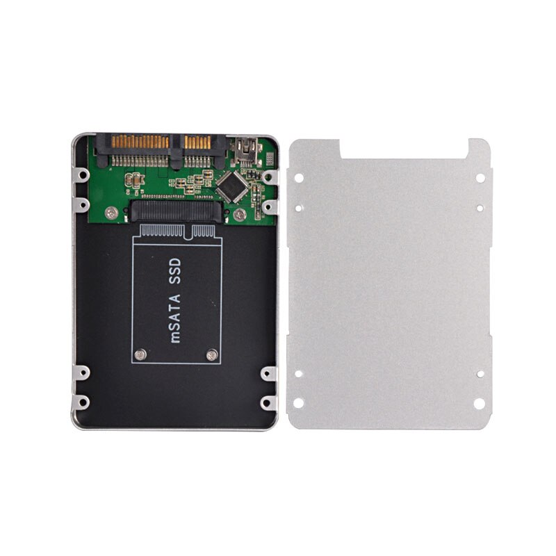 SSD Caddy Mini USB 2.0 To Mini SATA Case 2.5 Inch SATA To Mini SATA SSD Hard Disk Drive External SSD Enclosure