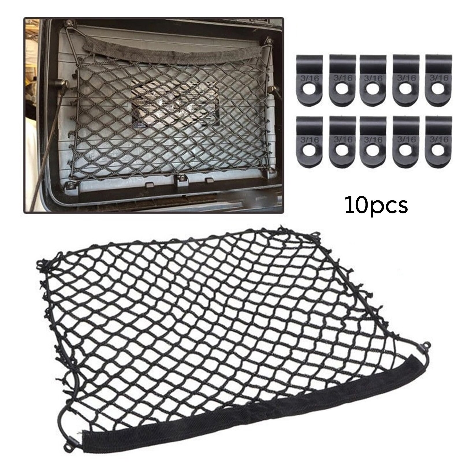 Black Motorcycle Storage Net Trunk Organizer Luggage Case Mesh Accessories For BMW R1200GS R1250GS GS 1200 Adventure F800GS