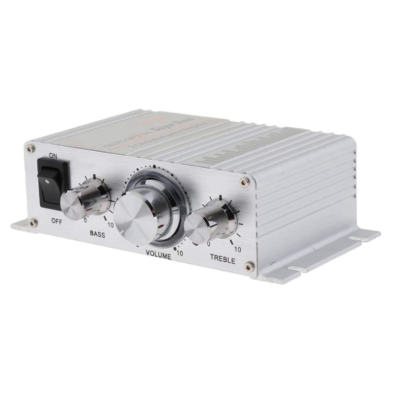 Stereo Fidelity Amplifier Class D Amplifier 2X15W DC 12V For Car Home: Default Title