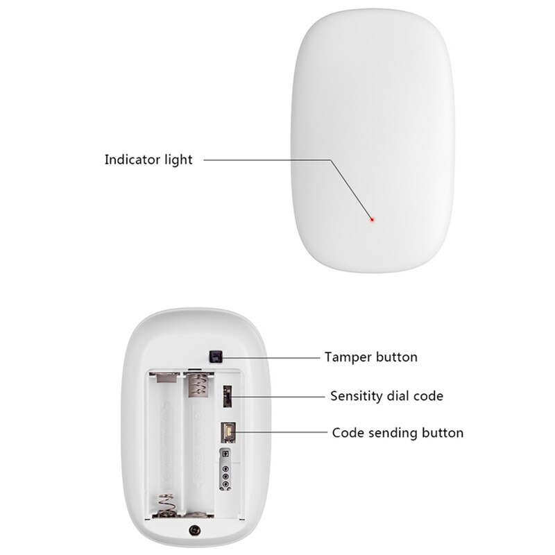Fuers – détecteur de vibrations sans fil 433Mhz, alarme de porte/fenêtre, capteur de choc pour système d'alarme de sécurité domestique G60 G34 G95