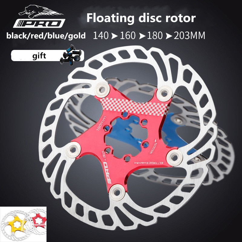 IIIPRO Bicycle 140 160 180 203mm disc brake rotor floating thickening anodized quick cooling ultra-light disc