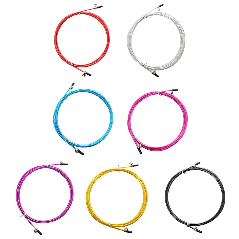 Cable de acero con tornillo para cuerdas de saltar 3m soga de entrenamiento reemplazable Cable de alambre de Metal velocidad saltar soga para saltar