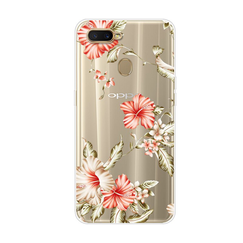 Für OPPO A5S/AX5S Fall Abdeckung 6,2 ''Klar Blume Gedruckt Weiche TPU Phone Cases Für OPPO AX5S EIN 5S Nette Silikon Zurück Abdeckung AX 5S: 22