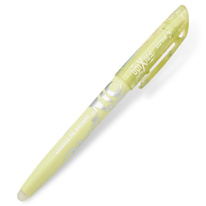 Erasable Pen PILOT Genuine High Friction Erasable Fluorescent Pen Colorful Best-Selling Drawing Gel Pen Student: light yellow