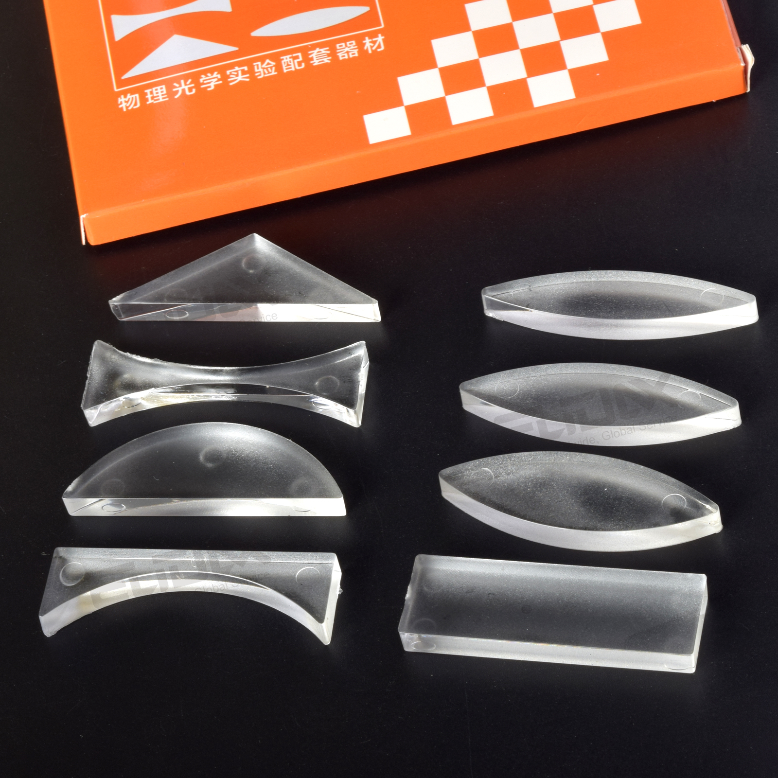 Kit de experimentos de óptica geométrica física, herramientas educativas de reflexión y refracción de luz, prisma de lente para estudiantes y profesores