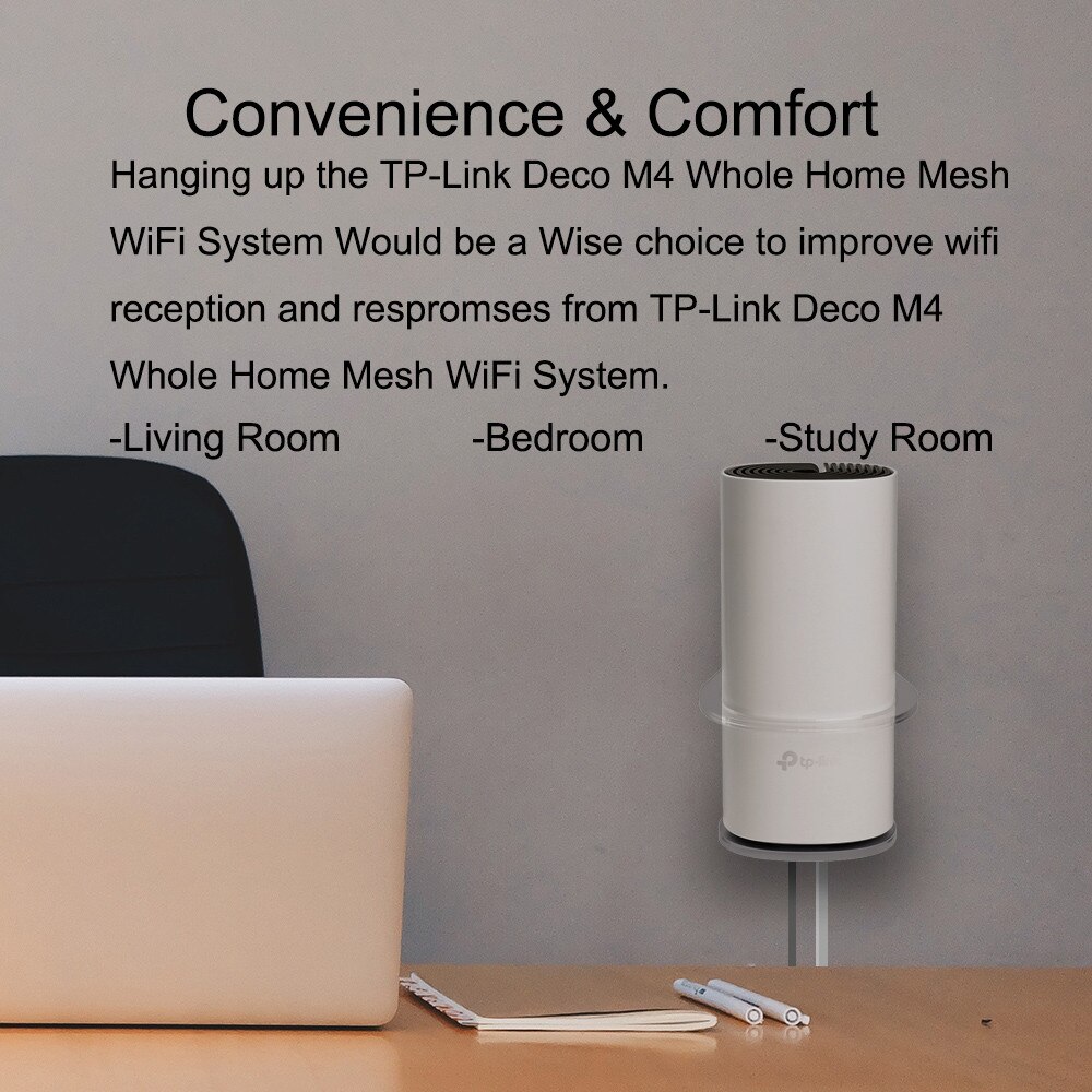 Wall Mount Voor Tp-Link Deco M4/E4/P9/S4 Hele Huis Mesh Wifi Systeem, thuis Wifi Router Plank Acryl Houder Transparante Beugel