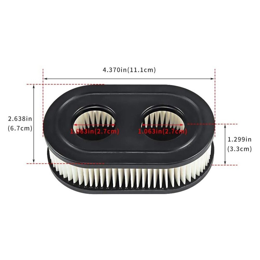 2 Stks/partij 2.8Cm Tuin Vervangen Grasmaaier Luchtfilter Element Cleaner Voor 593260 Tool In Voorraad!