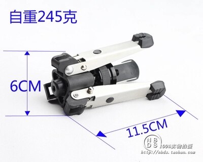 Hydraulic Universal Mini Three Feet Support Tripod Stand Base Monopod Stand for Monopod Ballhead with 3/8" screw