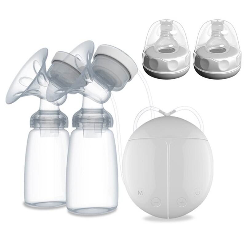 1Set tiralatte elettrico bilaterale con biberon cavo USB PP BPA gratuito potente allattamento al seno intelligente: 2