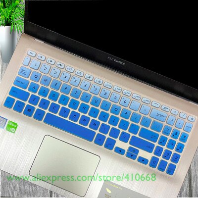 Til asus vivobook 15 asus  x509 x509fj x509fb x509fl x509fa x509 fa fb fj fl  fl8700f y5100 y5200f 15.6 tommer cover til tastaturet: Gradient blå