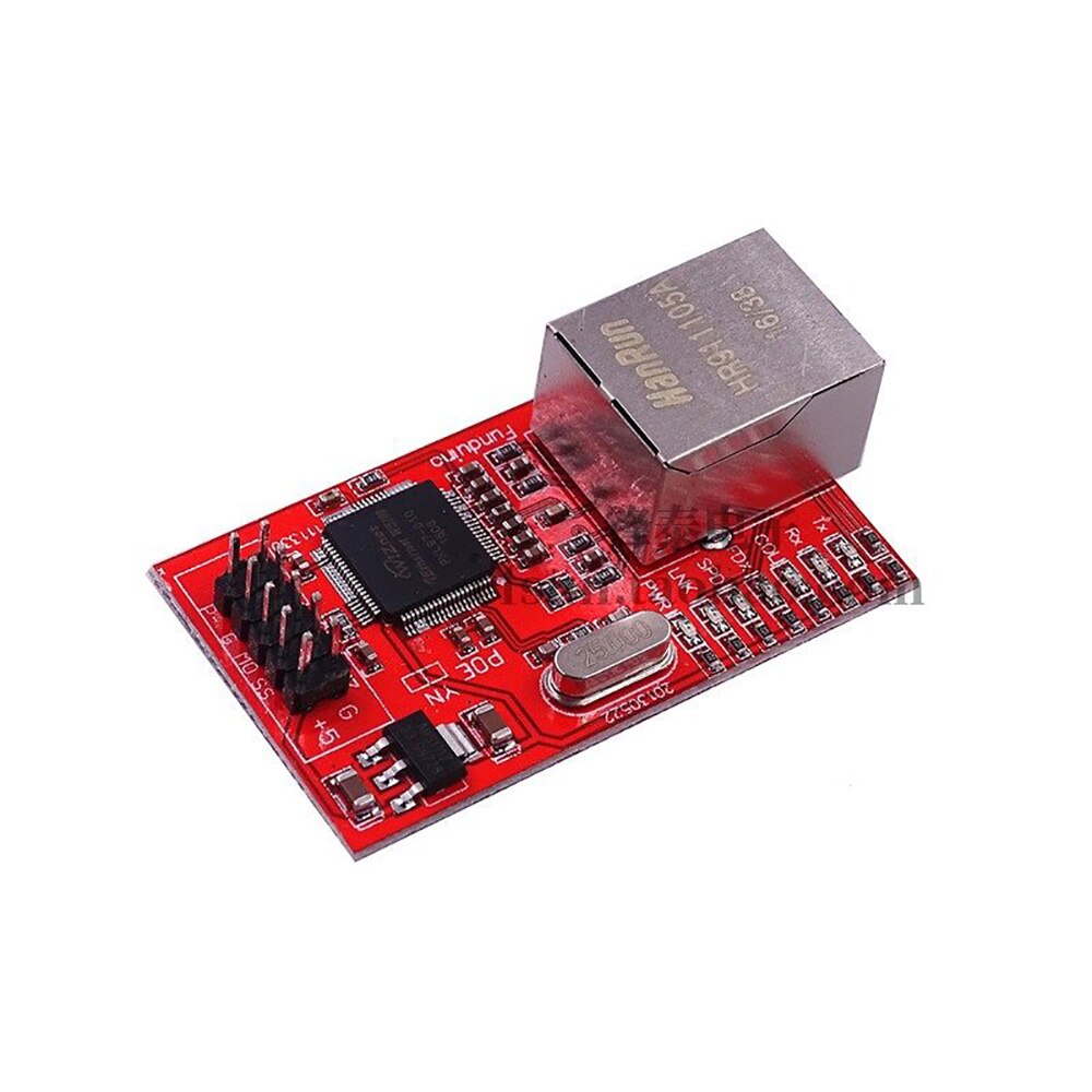 OULLX Mini W5100 LAN Ethernet bouclier carte réseau Module R3 W5100 3.3V Compatible pour Ethernet UNO Mega 2560