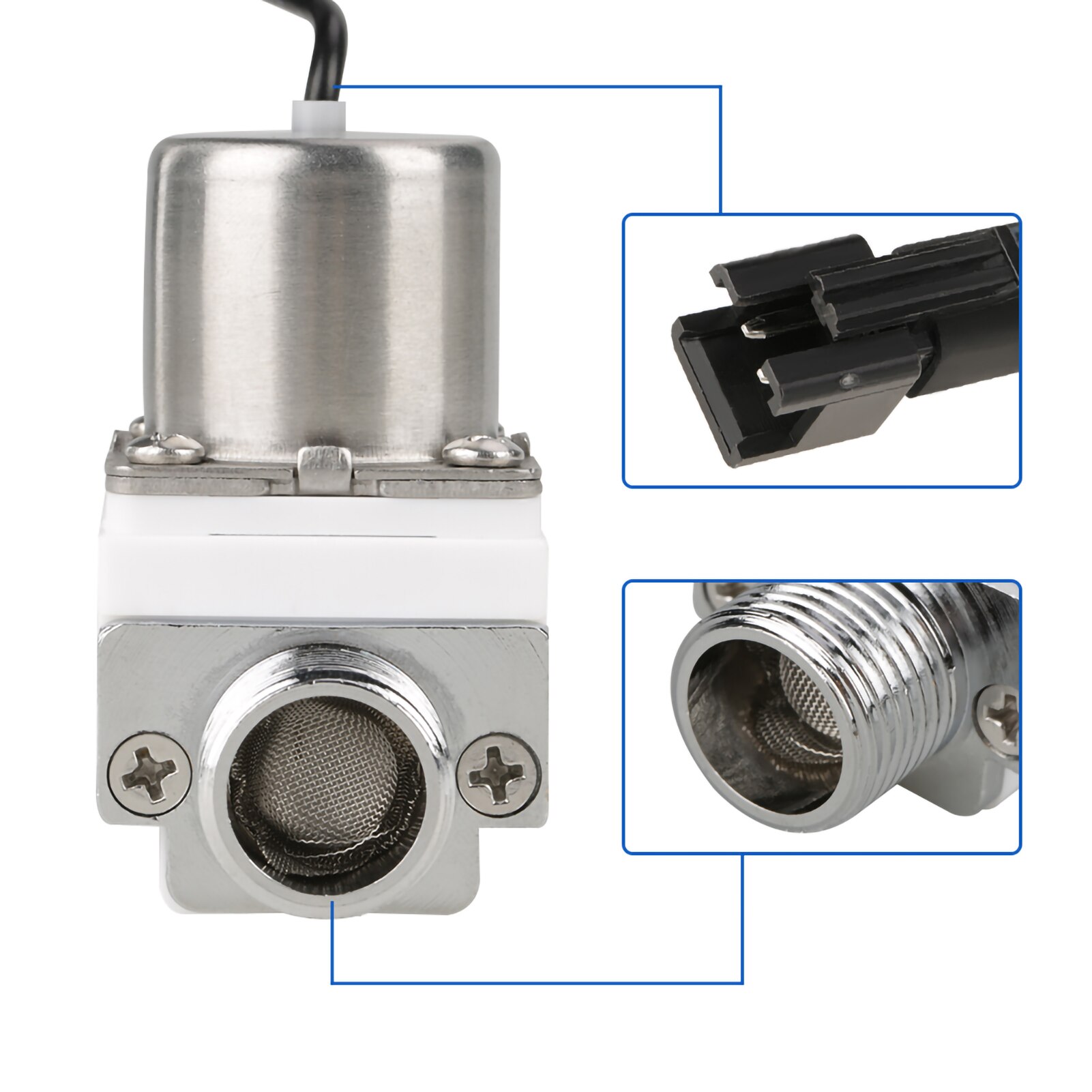 Válvula Solenoide duradera, 1 /2 &quot;Dc 4,5 v, Control de agua, pulso eléctrico, accesorio de plástico