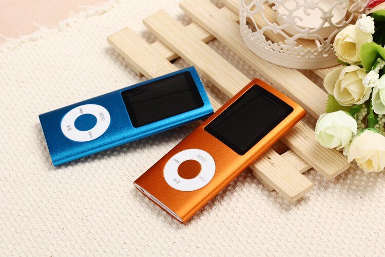 MPLSBO Slim MP3 MP4 Music Player 1.8 inch LCD 8GB 16GB Memory Screen FM Radio Video Player with Availabe