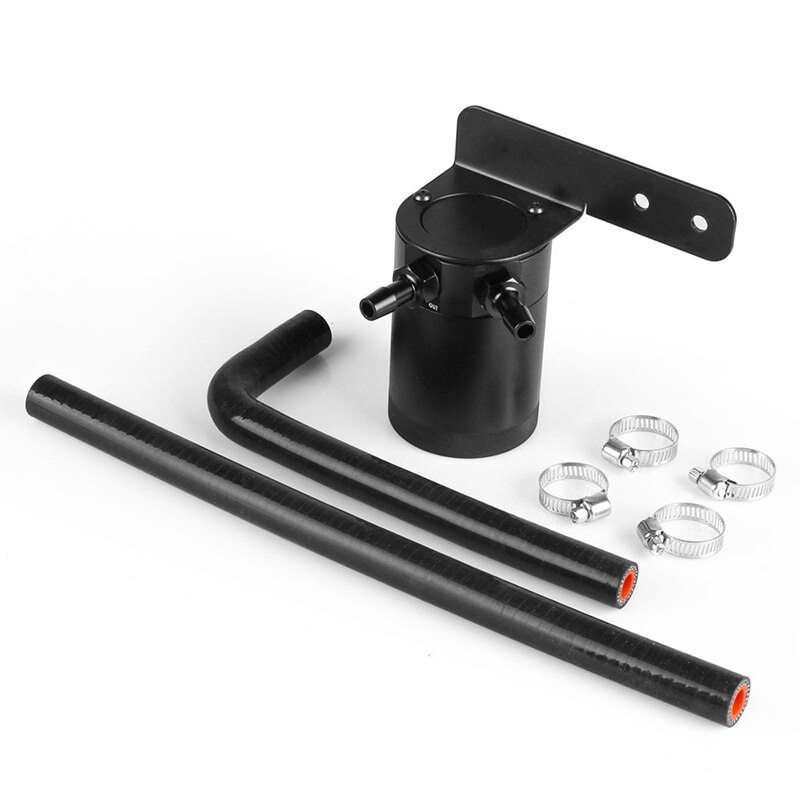 Olieholder dåse / luft-olie separator kit sort med slange til honda civic