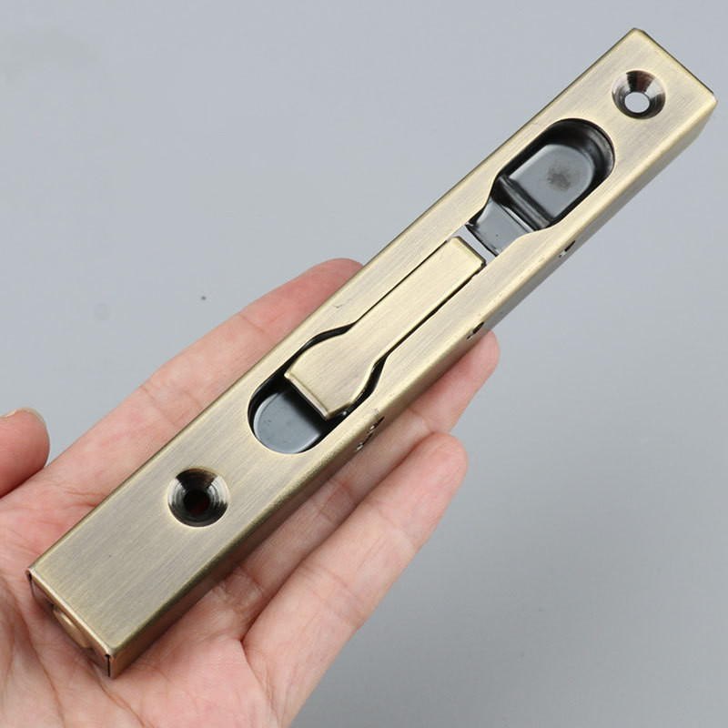 6inch Stainless Steel Hidden Door Bolt floor Dark Pin Box lock Latches Security Anti-Theft home Windproof door stopper hardware