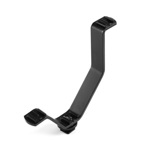 three in one metal shoe "V" shape flash stand braket mount adapter 1\4 screw Microphone, Flash, LED Camera Lamp