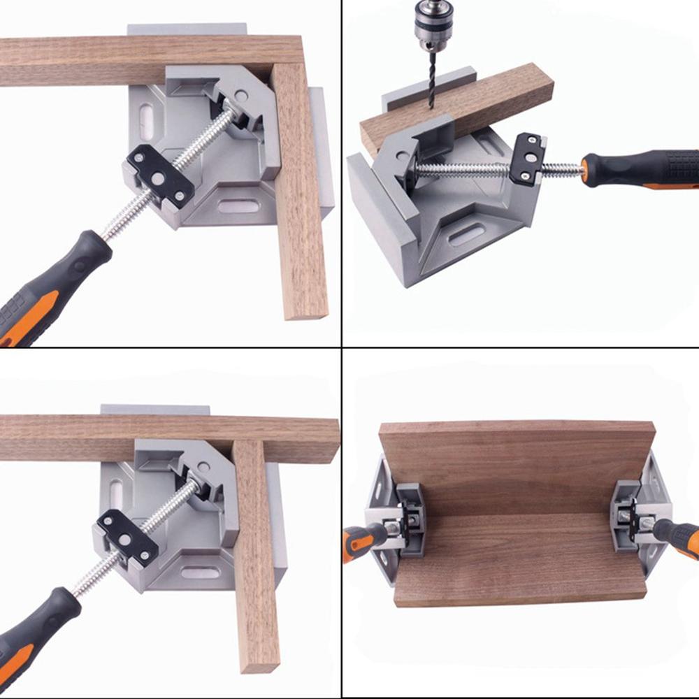 90 Degree Right Angle Clamp Fixing Clips Picture Frame Corner Clamp Right Angle Welding Woodworking Carpentry Tool