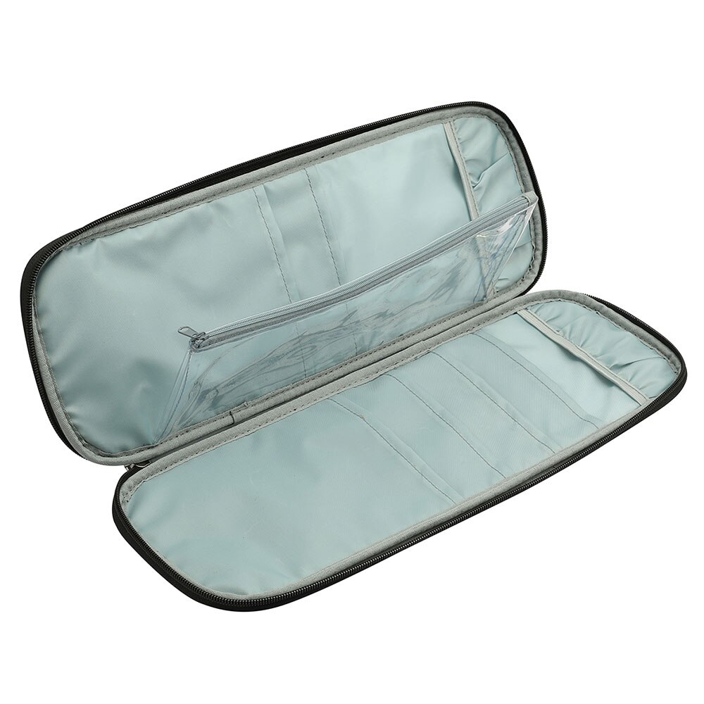 Plants Print Sewing Thread Organizer Portable Knitted Bag Knitting Crochet Needles Hooks Container Embroidery Storage Case