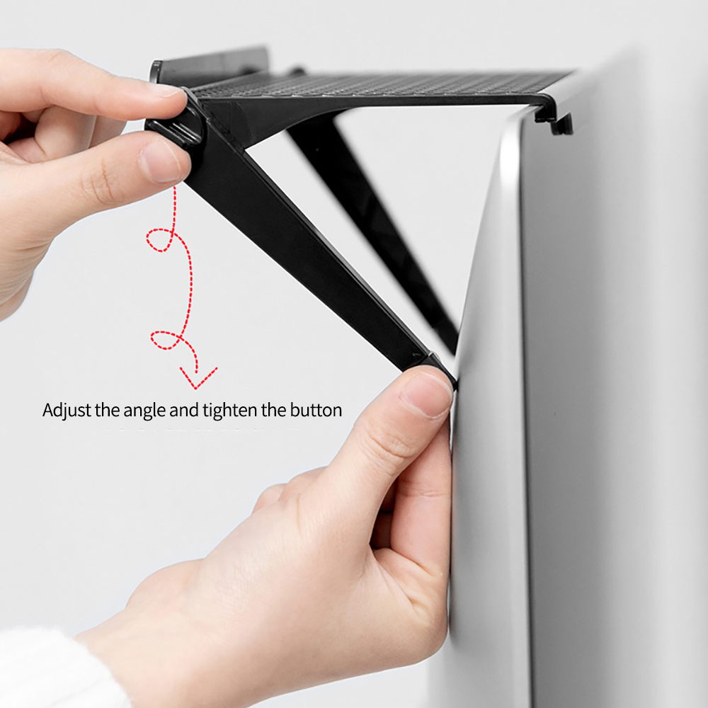 TV Screen Top Storage Shelf Adjustable Computer Monitor Desktop Screen Top Storage Rack Router Shelf Rack Home Organizer